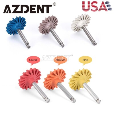6Pc Dental Polishing Wheel Discs Kit RA 2.35mm for Composite Ceramic Polishing