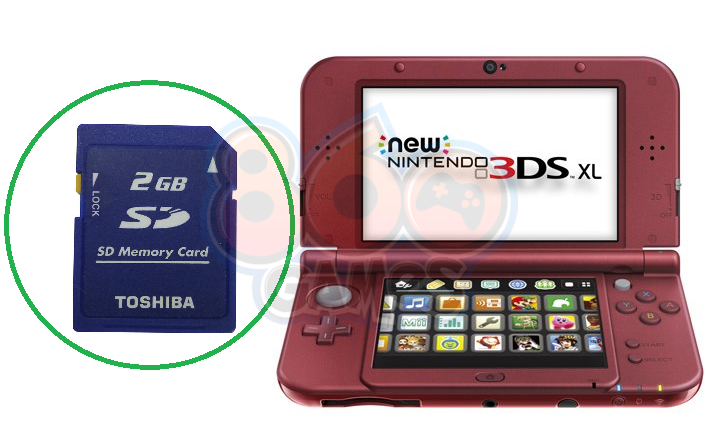 Replacement 2GB Memory Card for New Nintendo 3DS XL Console UK