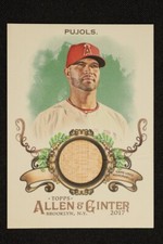 Albert Pujols, Cardinal/Angels Great-Game Used Mat'l, 2017 Topps Allen & Ginter