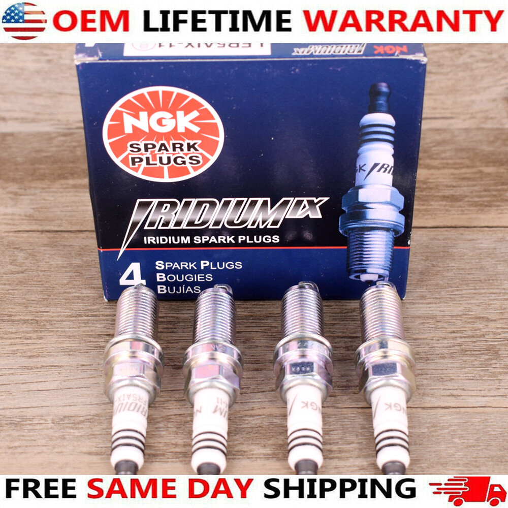 4X NGK LFR5AIX11 Iridium IX Spark Plugs 4469 For Hyundai Nissan Infiniti Yamaha