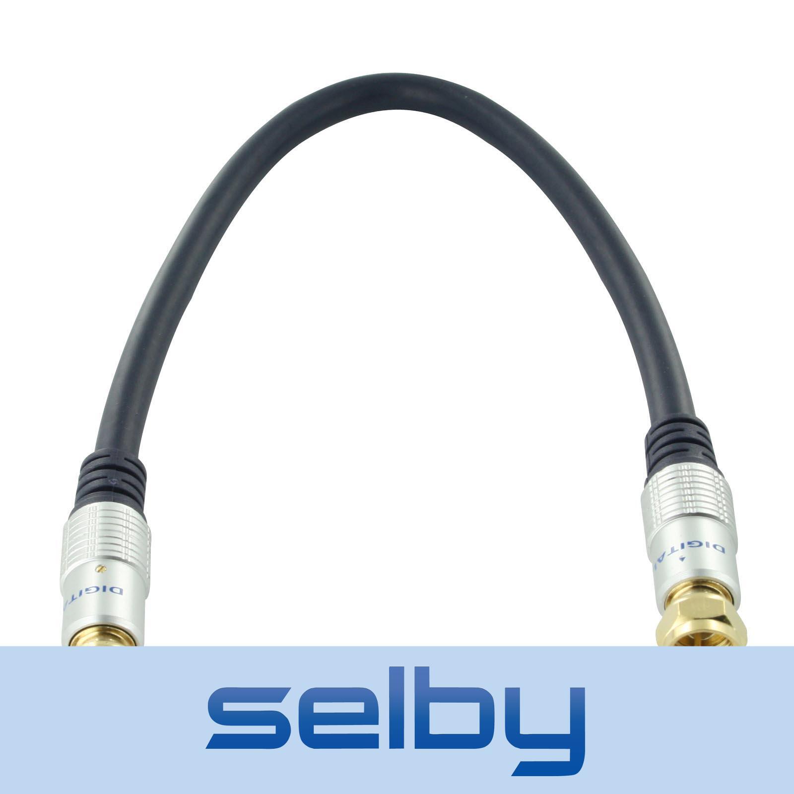 30cm TV Antenna Cable F Type Male to F Type Male Flylead Aerial Cord