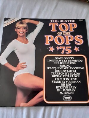 Lp top of the pops 75 space oddity i only have eyes for you hold me close sailin