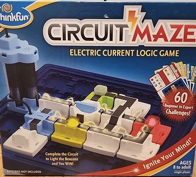 Think Fun Circuit Maze Electric Current Logic Game Building Brainteaser 1995