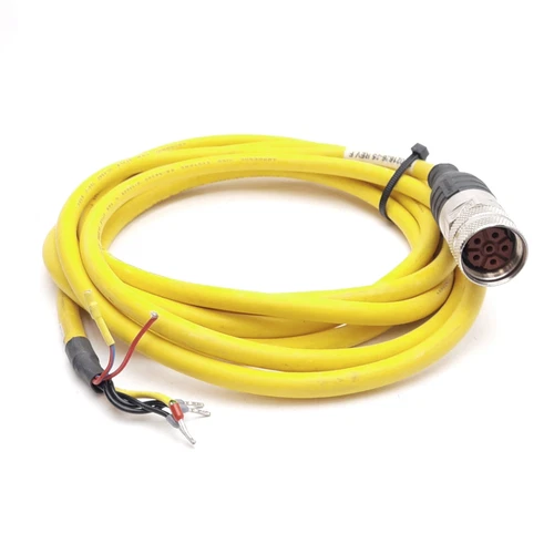 Parker 71-021626-25 Rev F Servo Power Cable 6-Pin Round to Flying Leads 12' Long