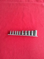 SNAP ON 10-PC COMBINATION DRIVE TORX SHALLOW SOCKET SET (E4-E18) 210AFLEY