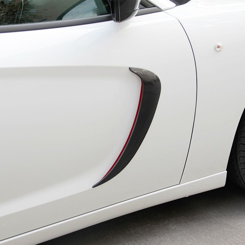Carbon Fiber Style Front Door Side Fender Scoops Fin Vent Tirm for Dodge Charger - Picture 3 of 10