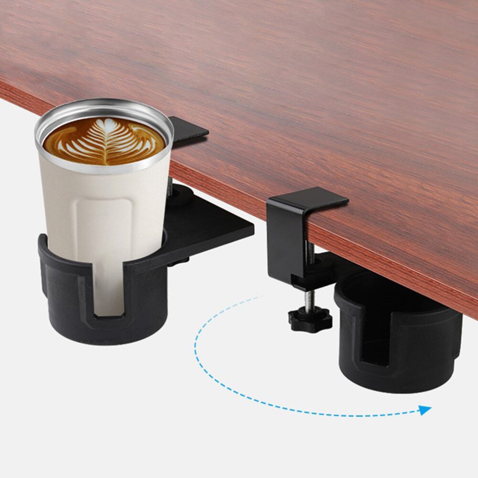 Bottle Holder Clip On Desk Cup Espresso Coffee Mugs Side Desktop eBay