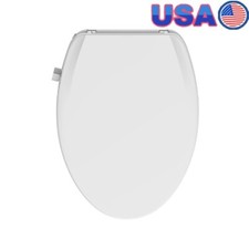 Non-Electric Elongated Bidet Seat Dual Self-Cleaning Nozzles Easy Install New