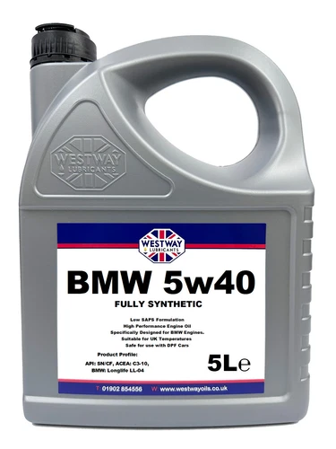 5W40 BMW Longlife Fully Synthetic Engine Oil LL-04 5 Litres
