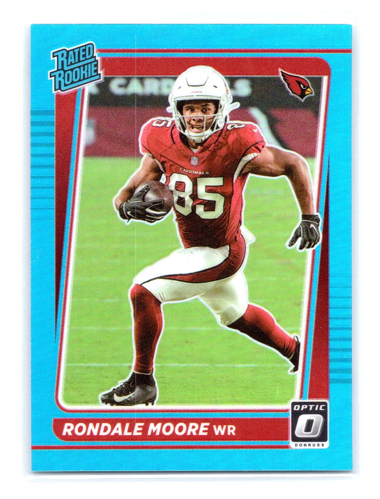 2021 Donruss Optic #217 Rondale Moore Aqua Rated Rookie Prizm /299 Arizona