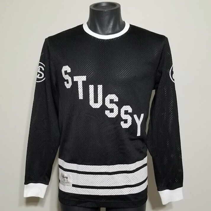 Vintage Rare Stussy Team Mesh Hockey Jersey Long Sleeve #80 Vintage Rare Stussy Team Mesh Hockey Jersey Long Sleeve #80