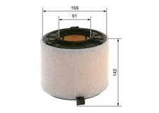 BOSCH F 026 400 677 Luftfilter für AUDI