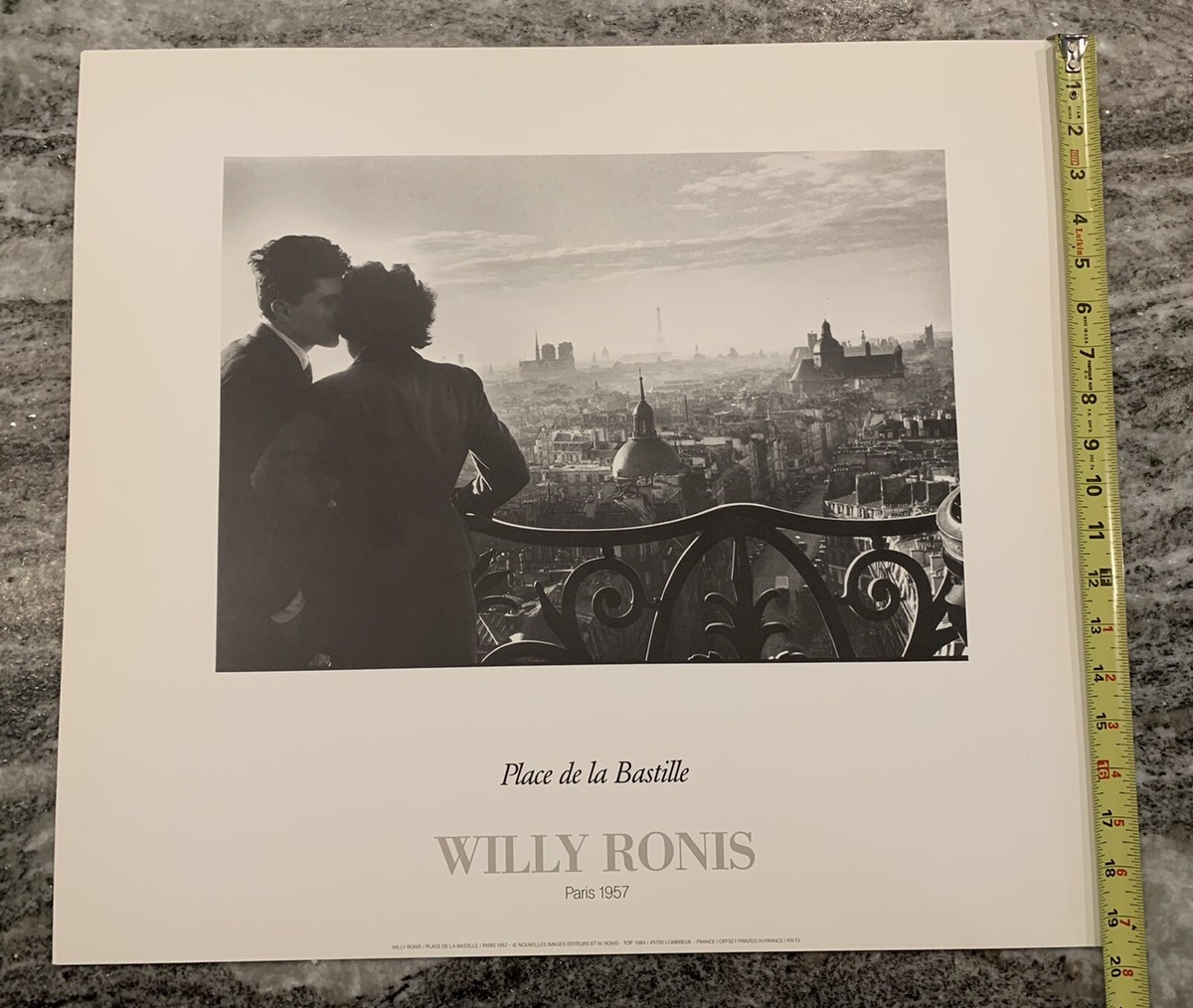 Willy Ronis Les Amoureus Place de la Bastille 1957 Poster