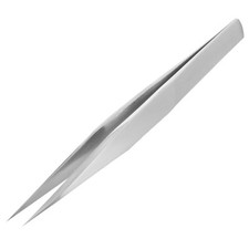 TWEEZERS fine pointed tips ends stainless steel strong NON-FLEX ENGINEER PT-16