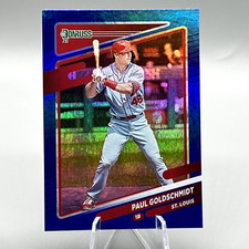 2021 Donruss Holo Foil Blue 201 Paul Goldschmidt - St. Louis Cardinals