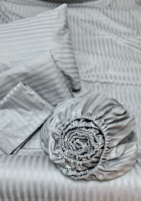 Spannbettlaken 180х200х24  100% Baumwolle Satin Grau