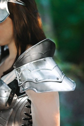 Mittelalter Kriegerin Dame Oberkörper Rüstung Fantasy LARP Cosplay Kostüm - Bild 6 von 8