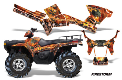 Atv Graphics Sticker Für Polaris Sportsman 500/700/800 05-10 Firestorm Org