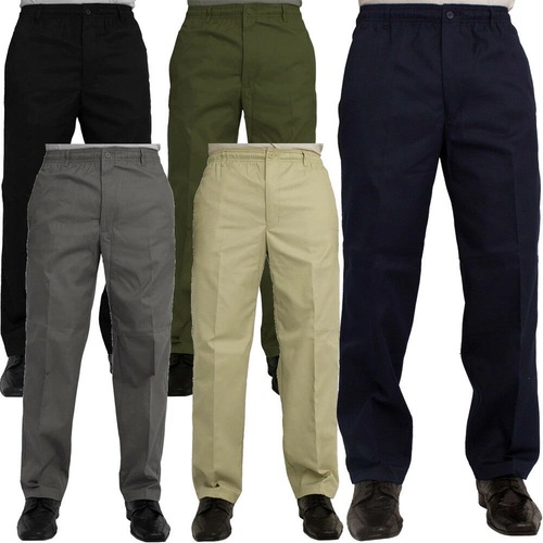Mens New Elasticated Waist Casual Rugby 