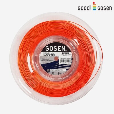 Good Gosen Polylon Eggpower 16 1.30-1.32mm 200m Tennis String Racquet Racket NWT