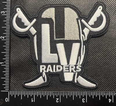 LAS VEGAS RAIDERS NFL FOOTBALL IRON ON EMBROIDERED PATCH SEE PHOTOS