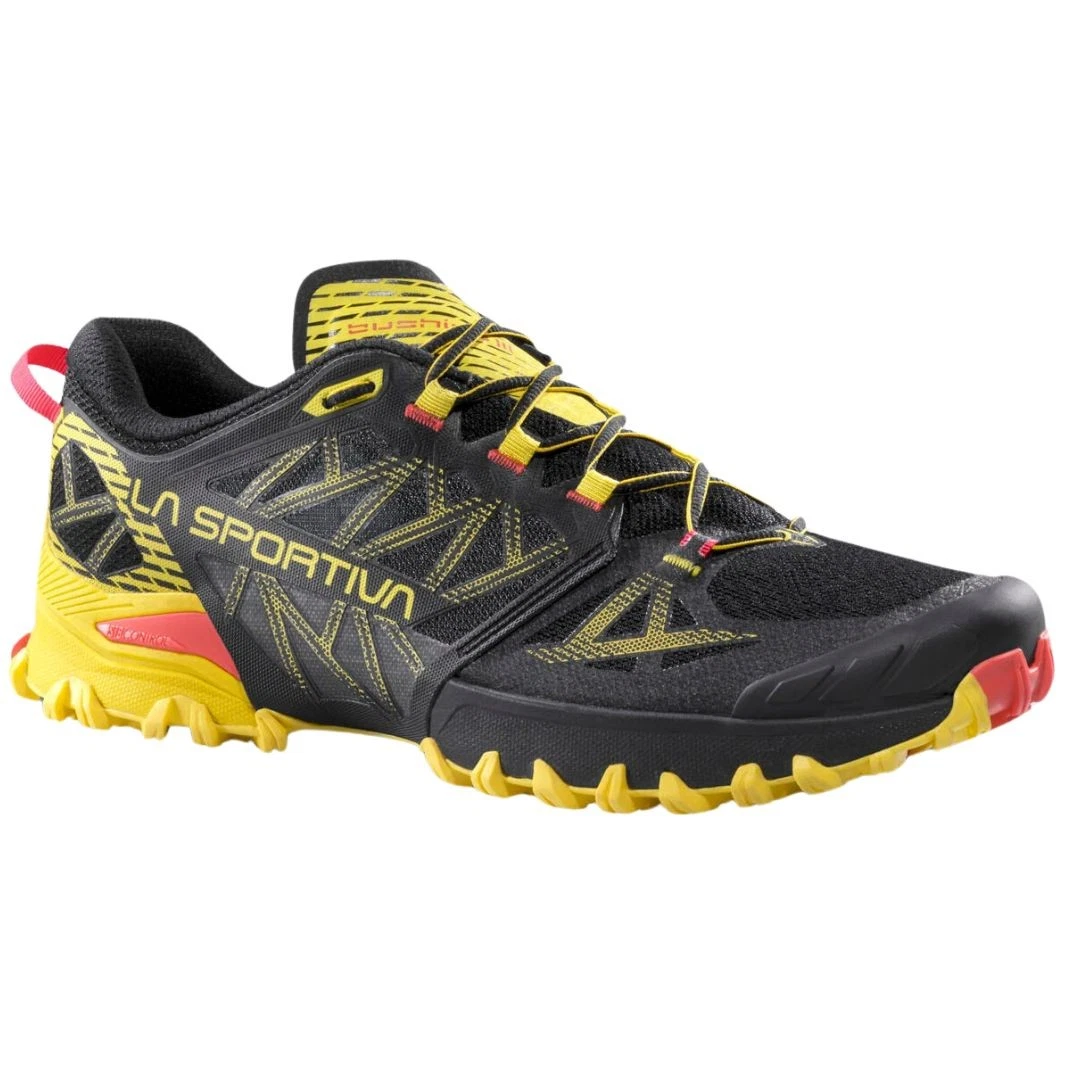 La Sportiva Bushido III Men's Trail Running Shoes, Black/Yellow, M47