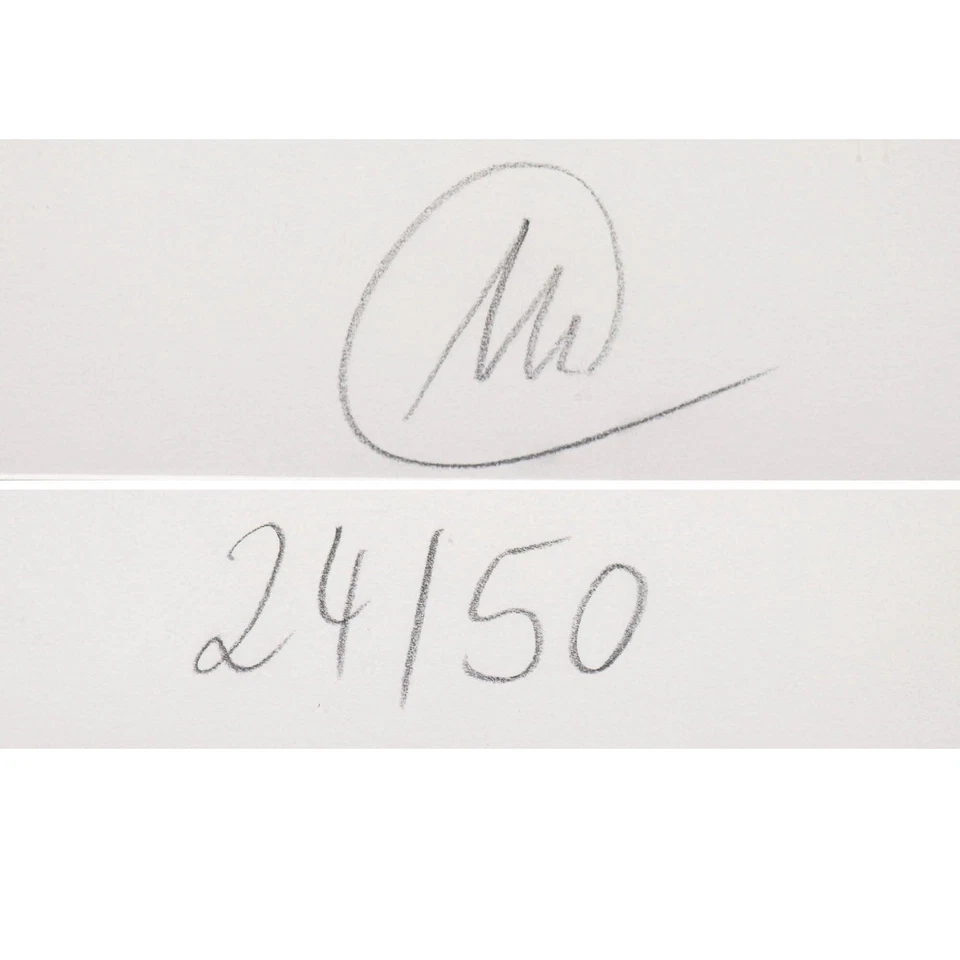 MARKUS LÜPERTZ GRAFIK SERIGRAFIE SELBSTPORTRÄT KAPPE SIGNIERT RAHMEN VP: 2000€* - Bild 3 von 4