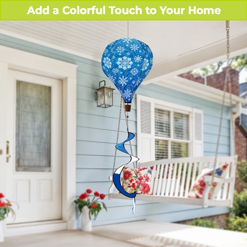 Briarwood Lane Let It Snow Snowflakes Hot Air Balloon Spinner - 第 4/6 張圖片