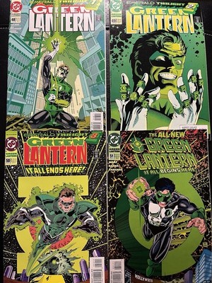 GREEN LANTERN # s 48 49 50 51 1st Kyle Rayner Parallax Set High Grade DC 1994!