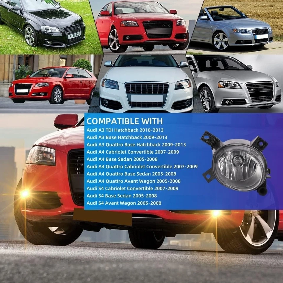 Luces antiniebla Audi A4/S4 Quattro Cabriolet 2005-2013 convertible, sedán, camioneta Avant Foto 2 de 4