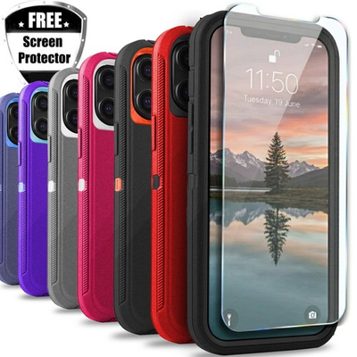 #ad iPhone 17 16 15 14 13 12 11 Pro Max Plus Air Shockproof Case Screen Protector $9.98