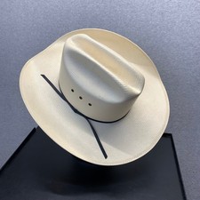 Wrangler Airgrid Sweatband Straw Cowboy Hat Men Size 7 1/8 Western Rodeo Racher