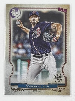 Max Scherzer 2020 Topps Gypsy Queen #166 Logo Swap