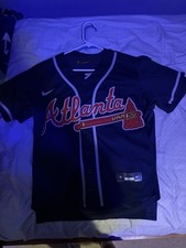 Ronald Acuna Jr. Braves Jersey Youth Large STITCHED