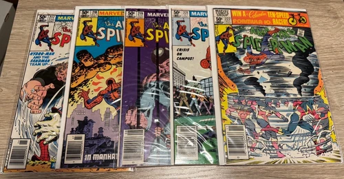 Lot of 5 Amazing Spider-Man Marvel Comics VF/NM 217, 218, 219, 221, 222