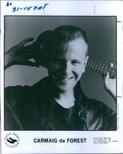 1987 Songwriter Carmaig De Forest Ukelele Guitar Player Music Promo 8X10 Photo
