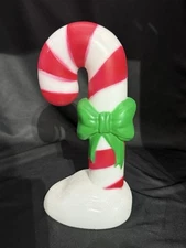 11" Christmas Light Up Tabletop CANDY CANE Blow Mold