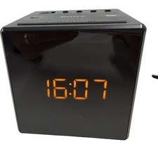 Sony ICF-C1 Black Cube Alarm Clock Radio AM FM Battery Backup