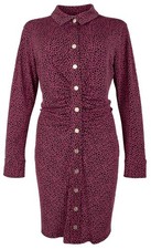 Michael Kors Women's Plus Size Button Front Long Sleeve Dress