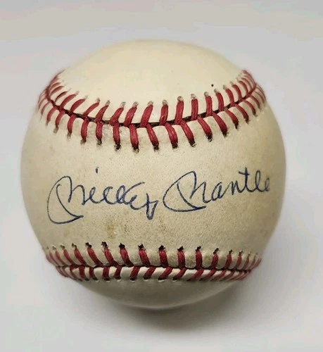Mickey Mantle Signed Auto Rawlings Official American League Baseball JSA LOA A5