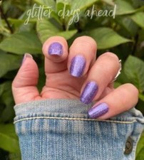 Color Street Nail Polish Strips Glitter Days Ahead Amethyst Holographic Glitter