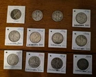 LOT OF 1 2- 90% Silver Walking Liberty Half Dollar Circulated 1917 1918 1940 Ect