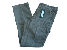 Alpine Design Utility Pants Men's 34x34 Olive Organic Cotton Relaxed Fit NWT $78