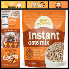 Organic Instant Oatmeal Mix - Gluten-Free, No Sugar Added, Hot Cereal with Chia