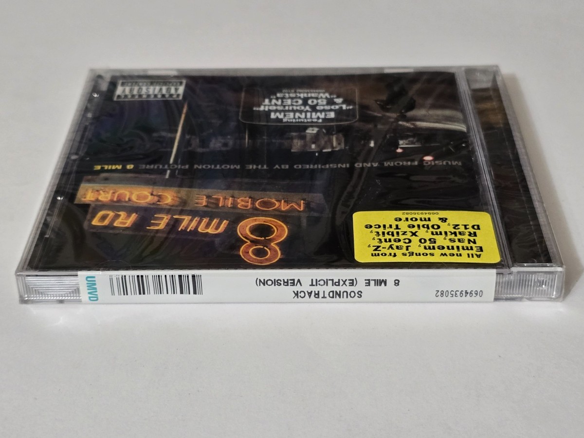 EMINEM SEALED 8 MILE CD 2002 EXPLICIT RAP HIPHOP SOUNDTRACK NAS