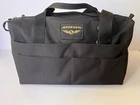 Jeppesen Flight Bag Pilots Black Sturdy Travel Bag 17 x 10 x 5” Aviation Satchel