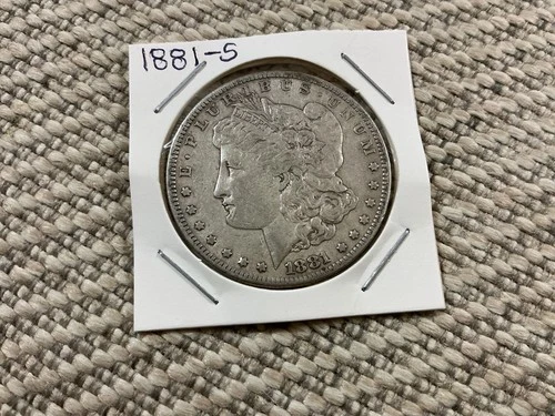 1881-S MORGAN Silver Dollar 90% fine silver uncertified& ungraded