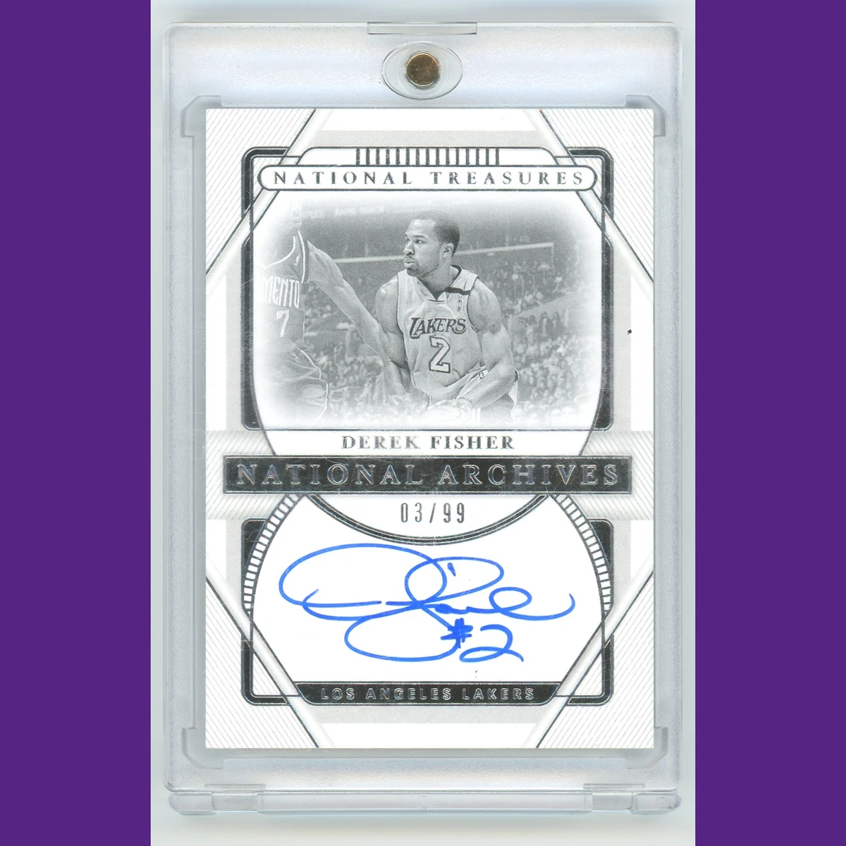 Derek Fisher Basketball Autographed Sports Trading Cards