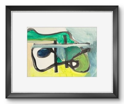 R Stevens Modern Abstract Artwork Original Contemporary Painting 11x15