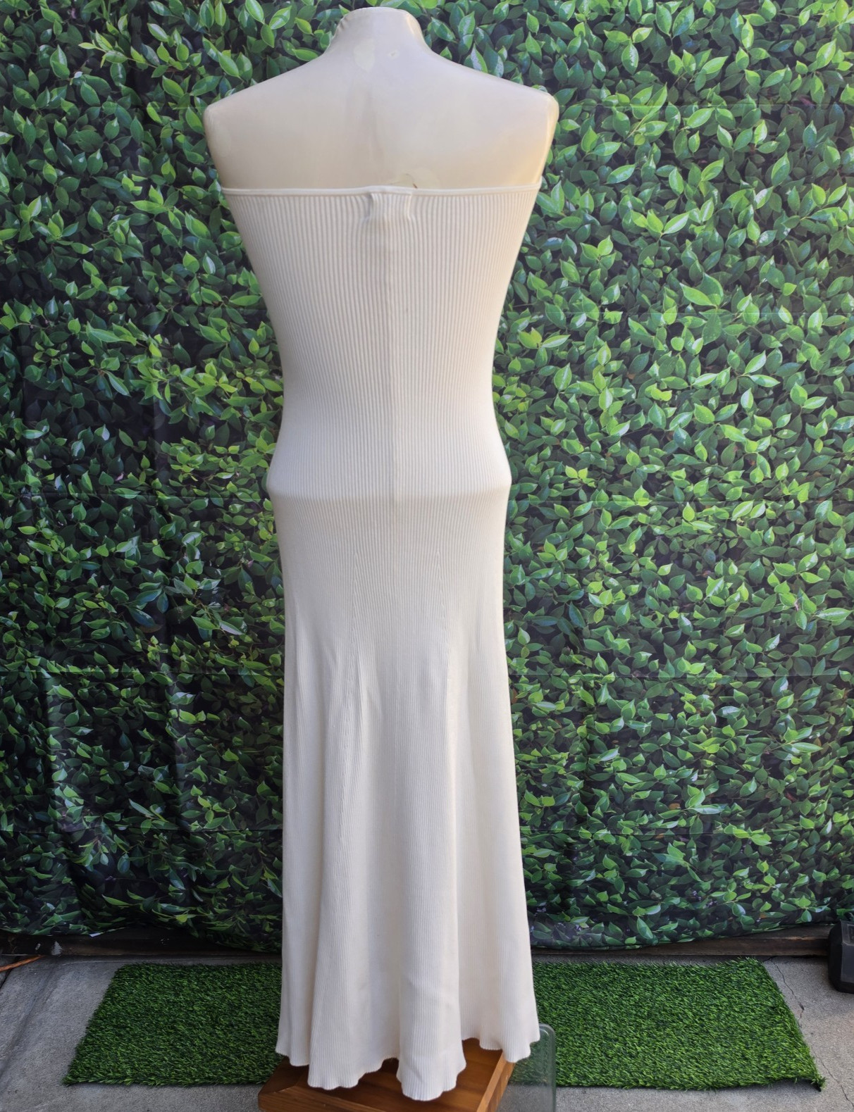 h&m cream knit dress Rib Strapless Maxi Women Medium … Women's Embroidered Cotton Kaftan discountable-product Rib knit fitted dress in a Color:Burgundy(As Picture)